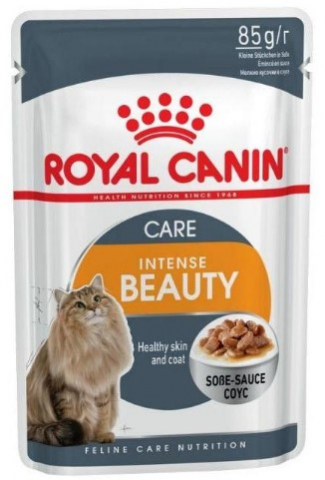 Корм влажный Royal Canin Intense Beauty (для здоровой шерсти у кошек), 85 г (в соусе)