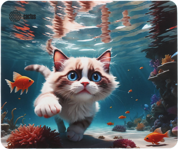 Коврик для мыши Cactus 300×250×3 мм, Fish Cat Коврик для мыши Cactus 300×250×3 мм, Fish Cat