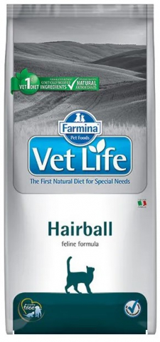 Корм сухой Vet Life Cat Hairball (для выведения шерсти из ЖКТ), 400 г