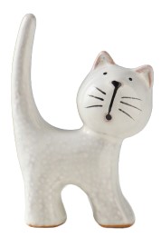 Фигурка керамическая Sima-Land 7,6×3,6×10,6 см, «Поющий серый кот»