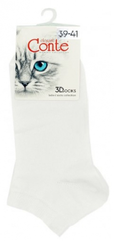 Носки женские Conte Elegant 3DSocks, размер 25-27, белые