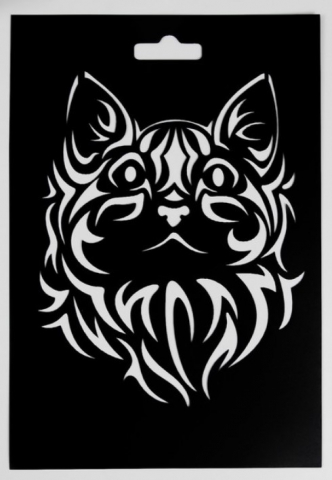 Трафарет пластиковый Sima-Land 20×29 см, «Кошка»