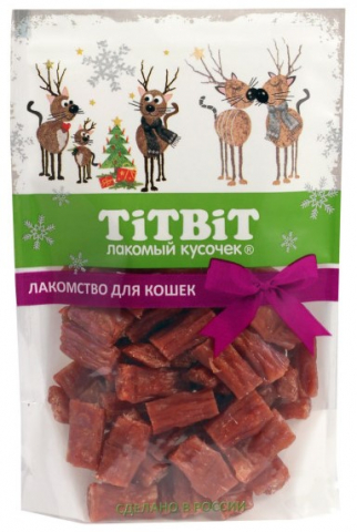 Колбаски для кошек TitBit «Новогодняя коллекция» (лакомства) 60 г, говяжьи