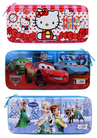 Пенал школьный однокамерный, 210*90 мм, ассорти