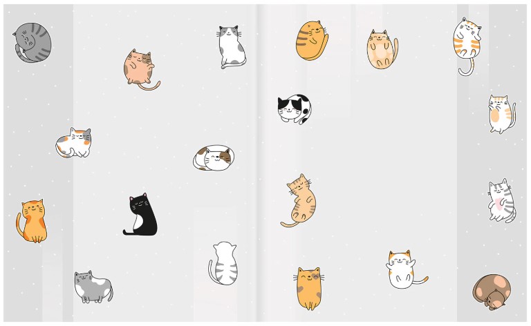 Обложка для тетрадей и дневников Funster 210×350 мм, 110 мкм, Cats Обложка для тетрадей и дневников Funster 210×350 мм, 110 мкм, Cats