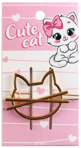 Заколка для волос Cute Сat, 6*2 см