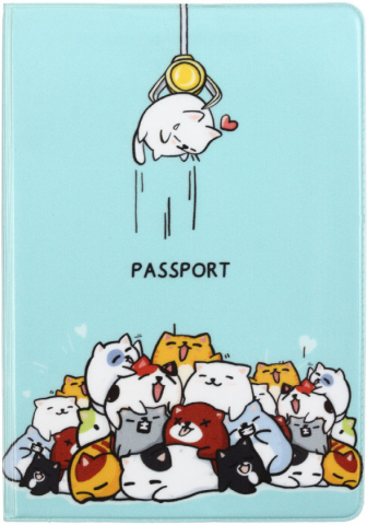 Обложка для паспорта Meshu, 92*134 мм, Meow Prize