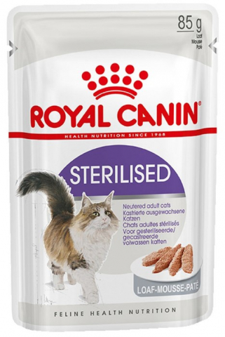 Корм влажный Royal Canin Sterilised (для кастрированных котов и стерилизованных кошек) 85 г (паштет)