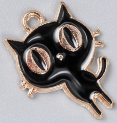 Декор для творчества металлический Sima-Land, 1,4*2 см, «Пучеглазый кот», эмалированный Декор для творчества металлический Sima-Land, 1,4*2 см, «Пучеглазый кот», эмалированный