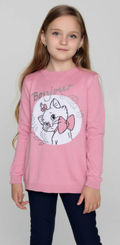 Джемпер для девочки Esli (1 сорт), размер 110, 116-56, бело-розовый