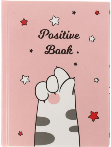 Книжка записная на склейке «Канц-Эксмо» (А6) Positive Book, 110*145 мм, 64 л., линия, «Дизайн-4»