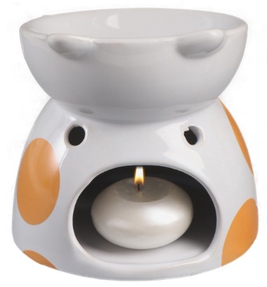 Аромалампа керамическая Sima-Land, 10,5*10,5*10,5 см, «Котик пятнистый»