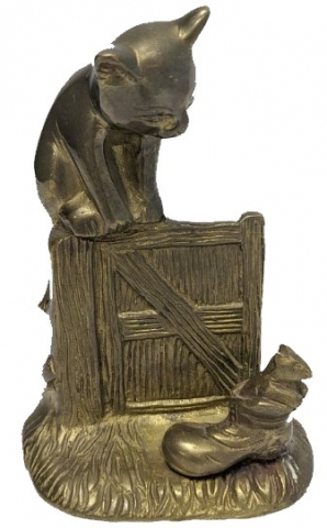 Фигурка «Кот с сапогом» (металл), 15*10 см Фигурка «Кот с сапогом» (металл), 15*10 см