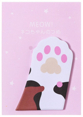 Блок бумаг для записей I'm A Milk Cat 45×75 мм, 30 л., «Лапка»