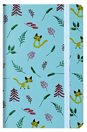 Книжка записная на резинке «Котики и листочки» (А6) 90×140 мм, 80 л., линия, голубая Книжка записная на резинке «Котики и листочки» (А6) 90×140 мм, 80 л., линия, голубая