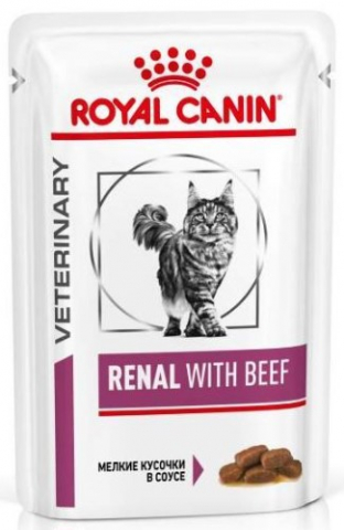 Корм влажный Royal Canin Renal (при хронической почечной недостаточности) 85 г, говядина в соусе