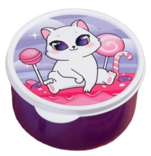 Ланч-бокс круглый Sima Land, 0,5 л, «Кошечка»