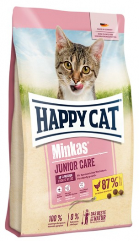 Корм сухой Minkas Junior Care, 1,5 кг, домашняя птица