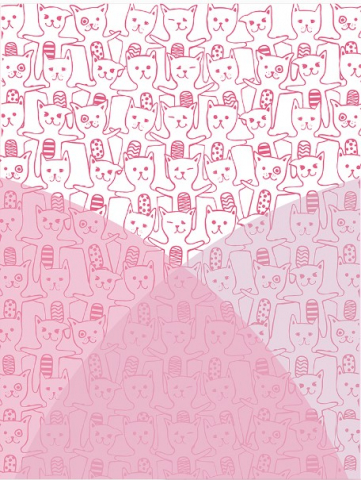 Папка-портфолио пластиковая на 20 файлов «Коты 48303», толщина пластика 0,5 мм