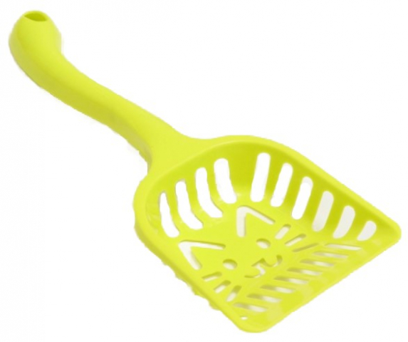 Совок фигурный с эргономичной ручкой «Кот» 28×10 см, зеленый Совок фигурный с эргономичной ручкой «Кот» 28×10 см, зеленый