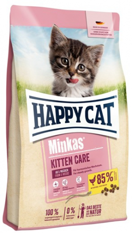 Корм сухой Minkas Kitten Care (для котят), 1,5 кг, домашняя птица