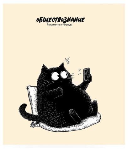 Тетрадь предметная А5, 48 л. на скобе Bad Cat 165×205 мм, клетка, «Обществознание» Тетрадь предметная А5, 48 л. на скобе Bad Cat 165×205 мм, клетка, «Обществознание»