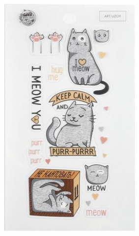 Наклейка для телефона «Котики», 8*14 см
