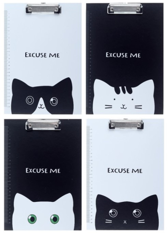 Планшет без крышки Excuse Me «Кот», ассорти (цена за 1 шт.)