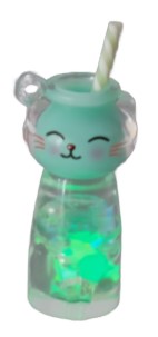 Подвеска для творчества акриловая Art-Uzor, 3,4*1,8*1,8 см, «Коктейль. Мята-кошка» (светится в темноте)