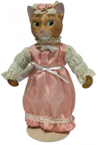 Статуэтка Franklin Mint Colony Cat Doll, 15*19,5 см, «Учительница с доской»