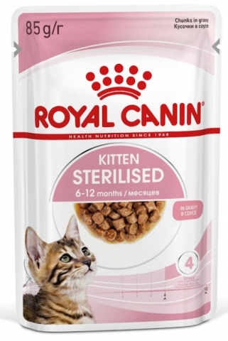 Корм влажный Royal Canin Kitten Sterilised (для стерилизованных котят) 85 г (в соусе)