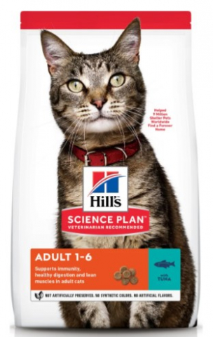 Корм сухой Hill's Science Plan Adult (для взрослых кошек) 300 г, с тунцом