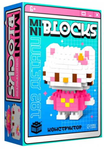 Игра-конструктор «Mini Blocks», «Котик», 182 детали, 6+ Игра-конструктор «Mini Blocks», «Котик», 182 детали, 6+