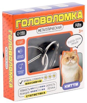Игра-головоломка металлическая Sima-Land, «Китти», 3+