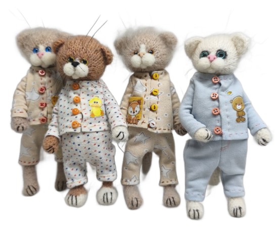 Игрушка мягкая «Кот» (Пинчук М.Ю.) 7×8,5×16 см, ассорти Игрушка мягкая «Кот» (Пинчук М.Ю.) 7×8,5×16 см, ассорти