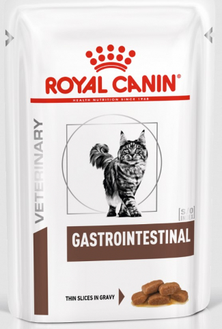 Корм влажный Royal Canin Gastrointestinal (при острых расстройствах пищеварения, в реабилитационный период и при истощении) 85 г (в соусе)