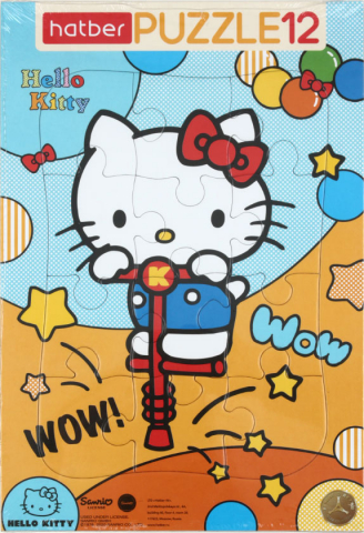 Пазлы Hatber в рамке, 12 элементов, Hello Kitty