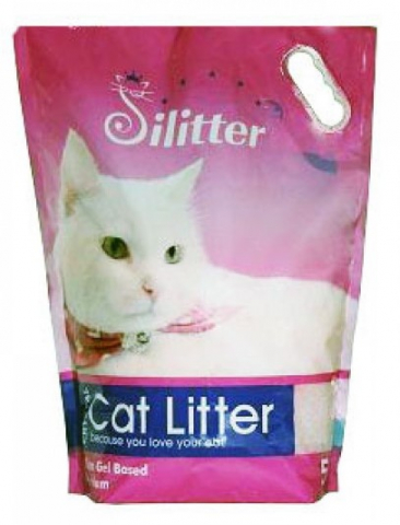 Наполнитель силикагелевый для кошачьего туалета Silitter Cat Litter, 5 л