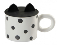 Кружка керамическая с силиконовой крышкой Кружка керамическая с силиконовой крышкой