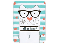 Ключница деревянная «Кот в очках. All At Home» Ключница деревянная «Кот в очках. All At Home»